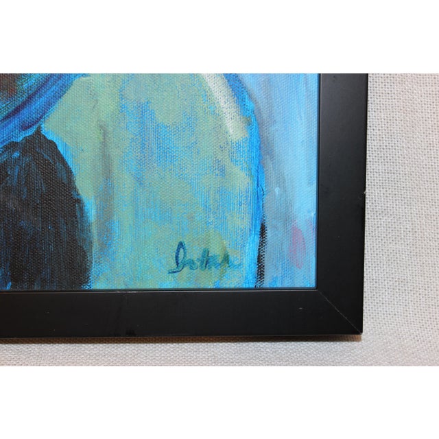 Original Abstract Oil Painting of a Woman, Signed by Artist For Sale - Image 4 of 9