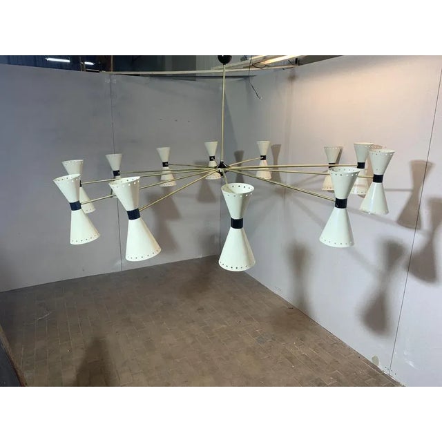 Hotel Ceiling Lamp from Stilnovo, 1950s For Sale - Image 6 of 6