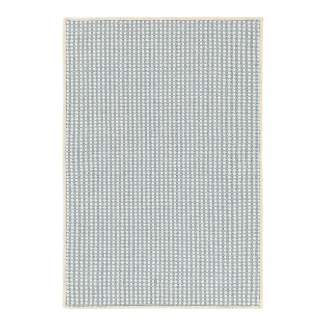 Dash & Albert by Annie Selke Pixel Sky Woven Sisal/Wool Rug, 7' 6" x 9' 6" For Sale
