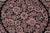 Art Nouveau 1990's Pak-Persian Black/Pink Wool Round Rug- 8'1'' X 8'3'' For Sale - Image 4 of 9