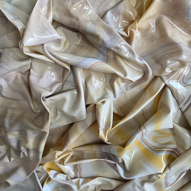 "Suspiro" Round 36" Original Sculptural Abstract Painting by Shelly Floyd For Sale In Austin - Image 6 of 10