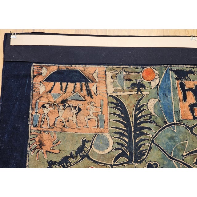 18th Century Batik Fabric Painting For Sale - Image 4 of 11