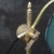 French Petrol Enamel Brass Desk Light For Sale - Image 6 of 8