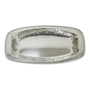 Vintage Primrose Plate England Victorian Silver Plated Reticulated Trinket Dish