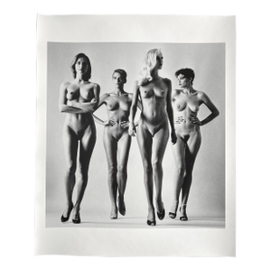 "Sie Kommen Nude, Paris 1981" by Helmut Newton Vintage Silver Gelatin Print