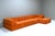 This cor trio sofa has been new upholstered in an amazing burnt orange high pole velvet fabric, just like the original...
