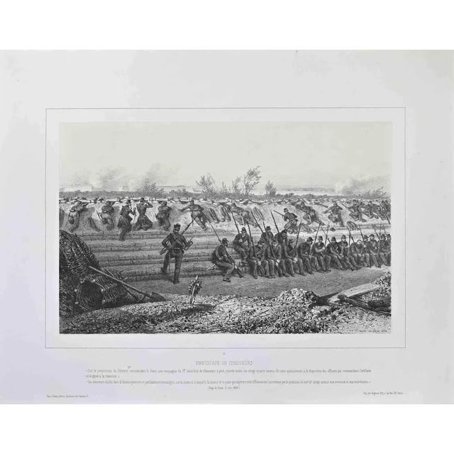 The French attack is an artwork realized by Auguste Raffet (1804-1860) in the 1860s. Belongs to the series "Souvenir...