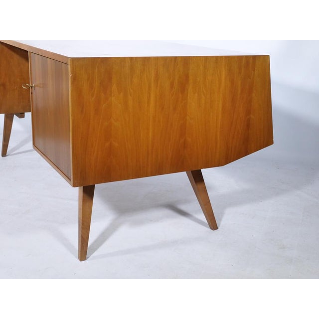 Mid-Century Chef Desk in Walnut from A.M.T., 1960 For Sale - Image 9 of 17