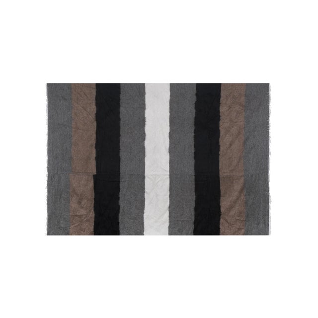 Vintage Striped Turkish Blanket Kilim Rug 10'5'' X 10'11'' 124.8" x 154.7'' / 317 x 393 Cm Hand woven with high quality...