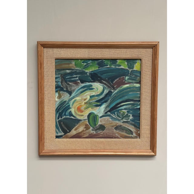Bengt Alwö, Composition, 1970s, Oil on Panel, Framed For Sale - Image 5 of 18