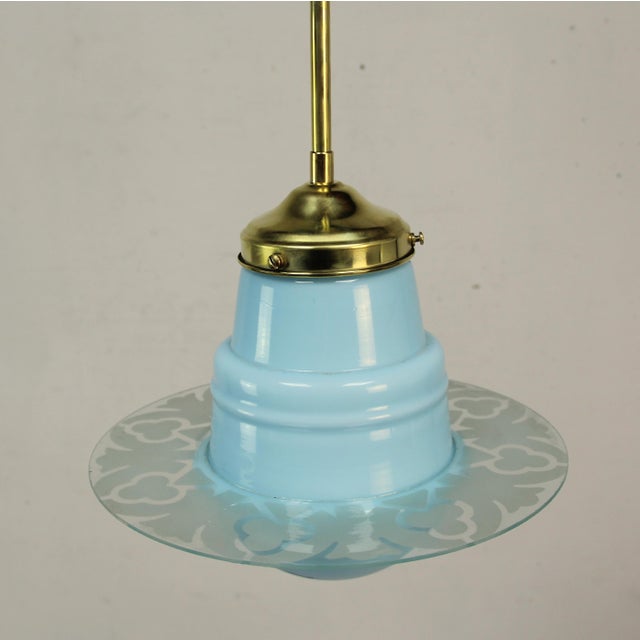 1930s Art Deco Lamps in Brass and Glass, 1930s, Set of 2 For Sale - Image 5 of 10