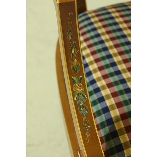 Paint Decorated Adam Style Decorated Armchair For Sale In Philadelphia - Image 6 of 13