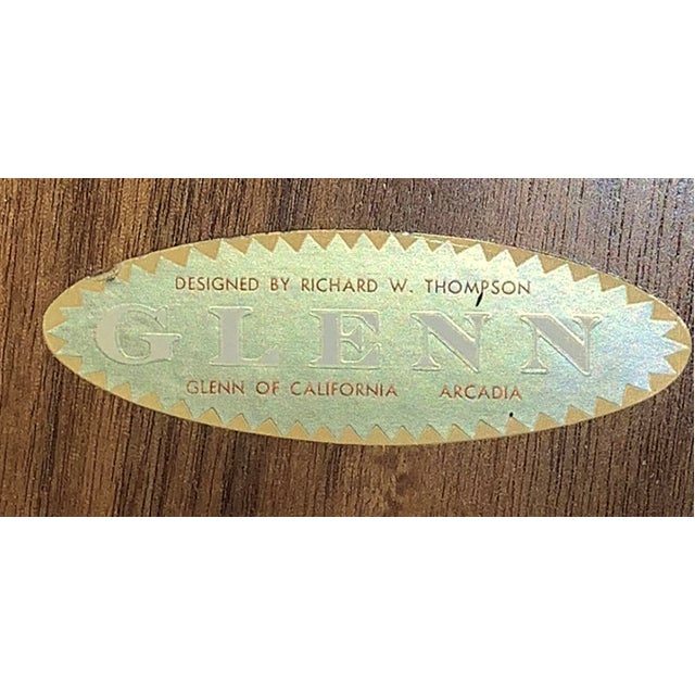 1960s Pair of Mid-Century Modern Nightstands by Richard W. Thompson for Glenn of California For Sale - Image 9 of 9