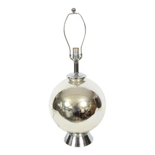 1960's Chapman Co. Mercury Ball Glass Table Lamp For Sale