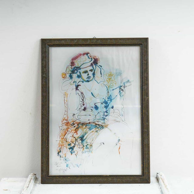 Celati, Figure, 1980s, Artwork on Paper For Sale - Image 5 of 5