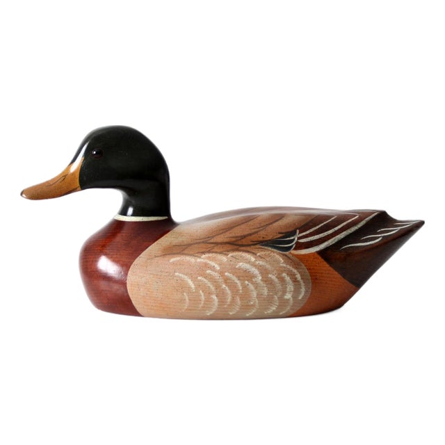 Vintage Bob May Mallard Duck Decoy For Sale