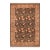 Shabby Chic 1990's Pak-Persian Black/Taupe Wool Rug - 6'1'' X 9'1'' For Sale