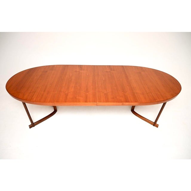 Danish Vintage Teak Dining Table by Johannes Andersen, 1960 For Sale - Image 6 of 11