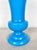 Mid-Century Modern Vintage Blue Opaline Glass Vase For Sale - Image 3 of 8