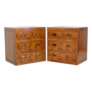 Vintage Nightstand in Yew from Gordon Russell, 1988, Set of 2 For Sale