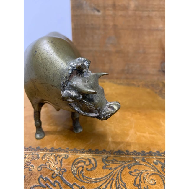 Late 19th Century Bronze Bovine Sculpture For Sale - Image 4 of 5
