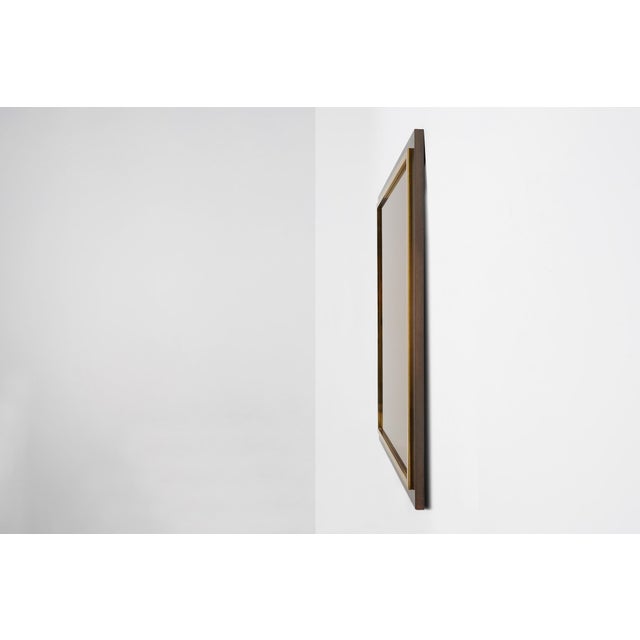 Mid-Century Belgian Mirror in Copper and Fumé Glass from Belgo Chrome, 1980s For Sale - Image 6 of 11
