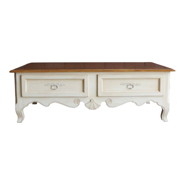 Ethan Allen Country French Coffee Table For Sale