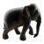 Vintage MCM Wooden Hand Carved Elephant Statue Figurine For Sale