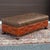 Contemporary Old Hickory Tannery Tooled Leather & Brass Tack Cocktail Ottoman on Paw Feet From the Lucchese Home Collection For Sale - Image 3 of 12