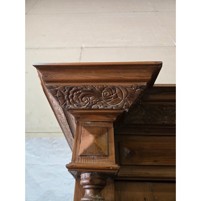 Antique French Provincial Pine Armoire | Louis XVI Revival For Sale - Image 10 of 12