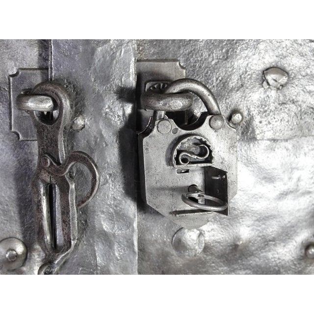 Antique Iron Clad Double Doors, 1780s For Sale - Image 11 of 18