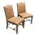 Brown Vintage Side Chairs in Fortuny Fabric - a Pair For Sale - Image 8 of 9