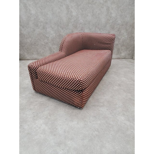 Oxblood Red Mid-Century Modern 3 Piece Modular Sectional Sofa by Directional in Original Fabric For Sale - Image 8 of 12