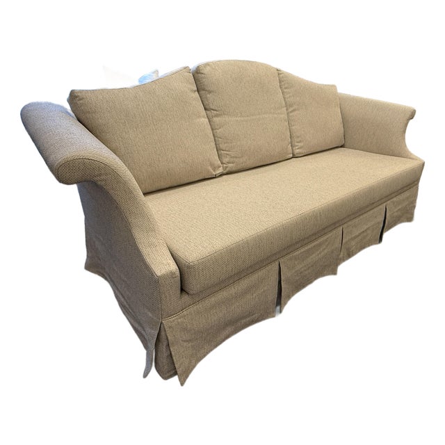 Camelback Sofa With Kick Pleat Formal Sofa For Sale