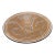 1970s Artisanal Geometric Terracotta Plate – Handcrafted Modern Folk Art Decor For Sale