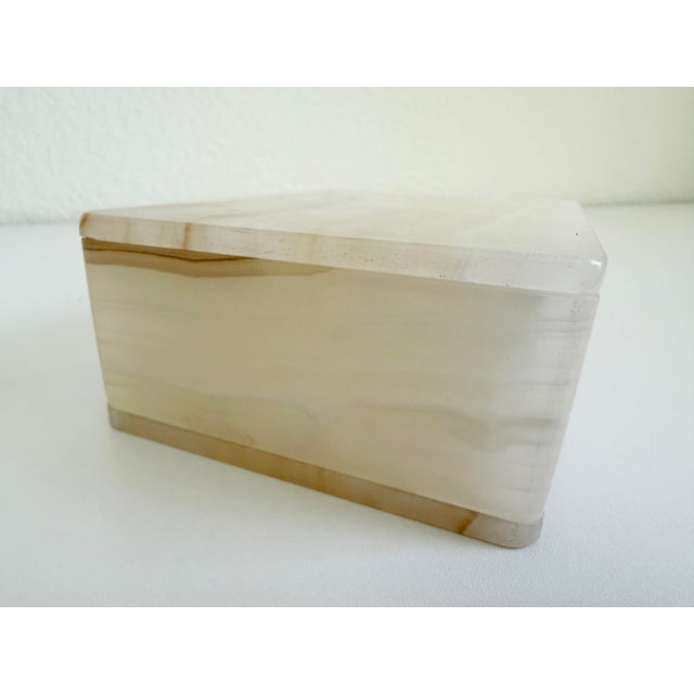 1960s 1960s Italian Zebra Banded Onyx Box For Sale - Image 5 of 10