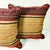1980s Vintage Boho Chic Southwestern Ralph Lauren Jewel Tone Cut Striped Chenille Decorative Pillows - A Pair For Sale - Image 12 of 13