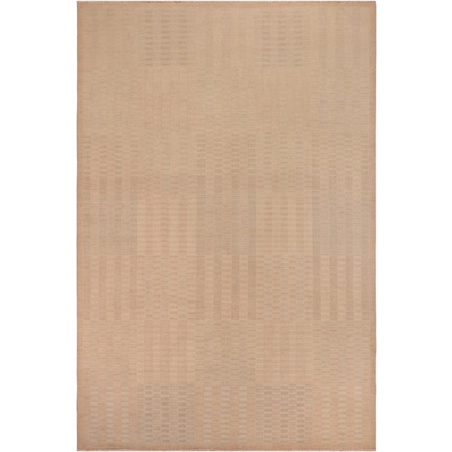 Shabby Chic Gabbeh Brown/Tan Wool Rug - 10'3'' X 13'11' For Sale - Image 10 of 10