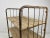 1950s Vintage Industrial Iron and Wood Shelves on Wheels For Sale - Image 5 of 10