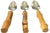 Bring a touch of tropical sophistication to your table with this charming set of three vintage grapefruit spoons, crafted...