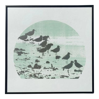 1970s Retro Birds Print, Framed For Sale