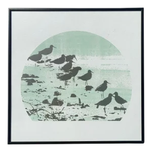 1970s Retro Birds Print, Framed