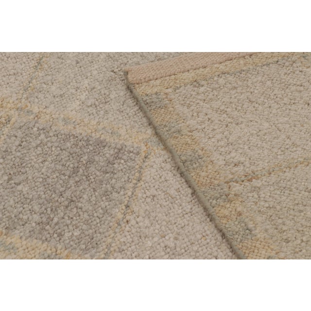 Contemporary Scandinavian Style Checkered Grid Wool Rug by Rug & Kilim, India For Sale - Image 10 of 10
