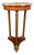 Italian Neoclassical Marble Top Lamp Table With Mahogany & Brass Base, Circa 1950 For Sale