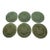 Vintage Bordallo Pinheiro Green Pineapple Majolica Salad Plates -Set of 6 For Sale