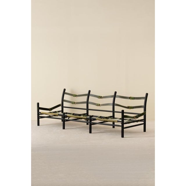 Black Kontiki Sofa by Arne Norell, Sweden, 1970s For Sale - Image 8 of 11