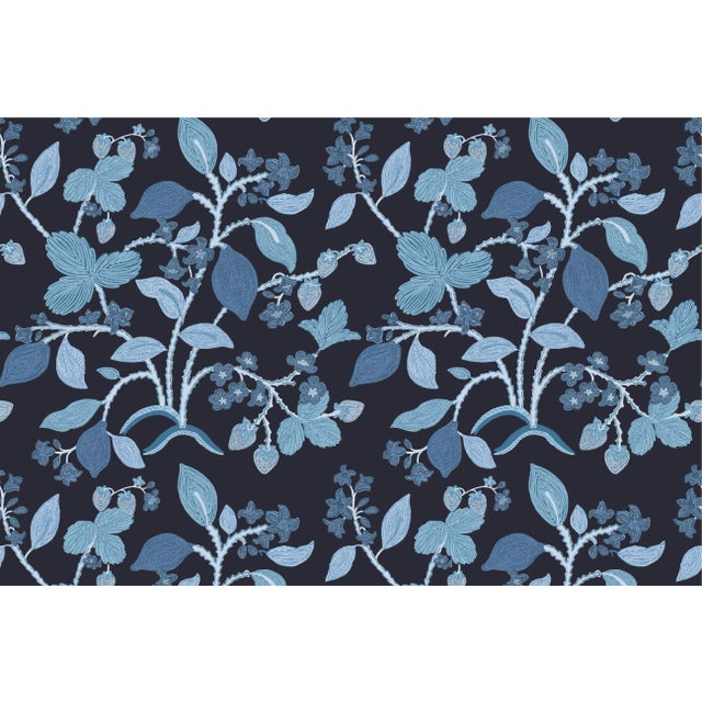Strawberry Hill Nightfall Fabric Sample For Sale