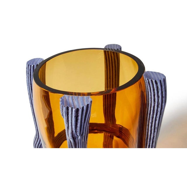 Orange Sestiere Vase in Murano Glass by Patricia Urquiola For Sale - Image 8 of 14