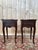Louis XV Style Bedside Tables in Oak and Brass, 1950s, Set of 2 For Sale - Image 6 of 6