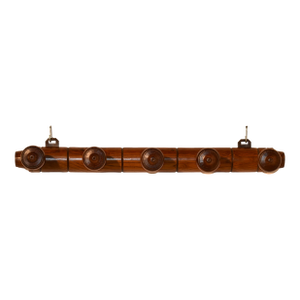 Circa 1920 French Elm Coat or Hat Rack